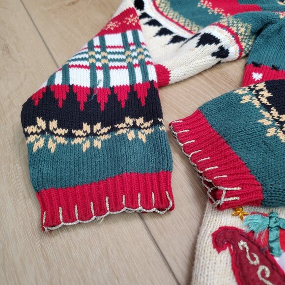 Heirloom Collectibles Sweater Cardigan Sz L Christmas Holiday Retro Vintage Y2K - Picture 9 of 16